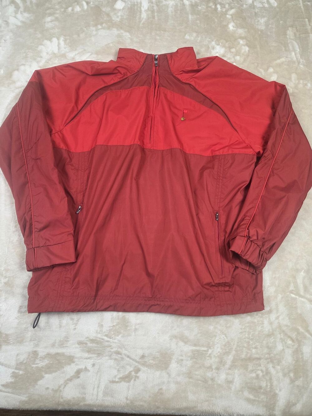 Gear for Sports red two-tone quarter-zip golf windbreaker pullover